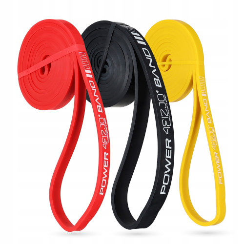 Резинка для фитнеса  4FIZJO Power Band 3 шт 2-17 кг Mix - фото №14